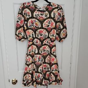 Christian Lacroix Multicolor Floral Mini Dress